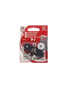 Oczka metalowe KOH-I-NOOR 5 - 10 mm - niklowane - 20szt./opak.
